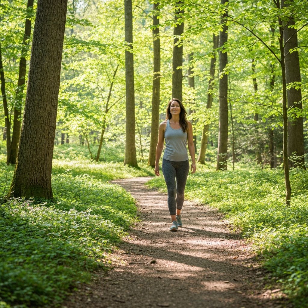 Person walking in nature